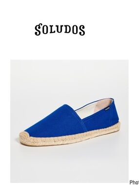 Soludos Royal Blue Dali Canvas Espadrilles shoes